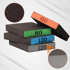 INBOF 12 Pack Sanding Block, 60/80/120/220 Grit Sanding Sponge, Washable and Reusable Sandpaper Block, Sandpaper for Wood and Drywall, Sand Paper for Wood Furniture and Wall Repair