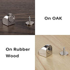 Keenkee 4 Set Magnetic Cabinet Door Catches, Nickel Color - color: Nickel