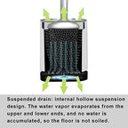 Sellemer Silicone Toilet Brush, Ventilation Slots Base Holder 2 Pack Silver - color: Silver-2pcs