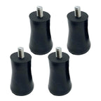 4 PCS 2.44" Height M8 Adjustable Furniture Legs Feet Pads - size: 2.44"