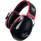 SAFEBUILDER Ear Protection Ear muffs Noise Reduction NRR 28dB Adjustable Hearing Protection for Working Mowing SK-06P - color: Black Cb Red