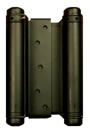 Self Closing Double Action Spring Door Hinge Saloon Matte Black 5 Inch - color: Matte Black, size: 5 Inch