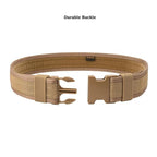 Security EMS EMT Firefighters Work Belt 2" Wide Camping Hiking Utility Tool Belt Airsoft Paintball Gear Holster Belt - color: Brown(2 Inch Width), size: XX-Large
