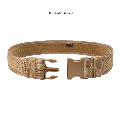 Security EMS EMT Firefighters Work Belt 2" Wide Camping Hiking Utility Tool Belt Airsoft Paintball Gear Holster Belt - color: Brown(2 Inch Width), size: XX-Large
