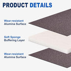8Pcs 100Grit Double-Sided Sanding Sponges, Washable & Reusable - size: 100Grit