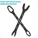 DURATECH Universal Wrench Set, SAE & Metric, 1/4”-1”& 6 mm-25 mm - style: Double Box&Open End