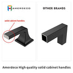 Amerdeco 10 Pack Kitchen Cabinet Handles Brushed Satin Nickel Cabinet Pulls 3.75 Inch(96mm) Hole Center Cabinet Hardware for Bathroom Drawer Pulls Dresser Pulls ZH0002 - color: Brushed Satin Nickel, size: 3.75" hole center