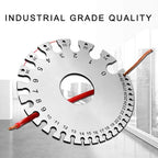 2 Pcs Stainless Steel Thickness Gauges Wire Gauge Measuring Tool - style: Round&Sheet