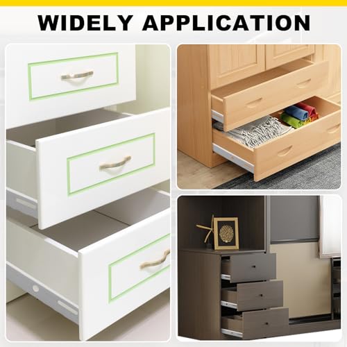 Litoexpe 1 Pair 16" Drawer Slides with Screws - size: 16 Inch