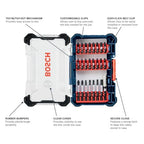 Bosch SDMS24 24 pc. Impact Tough™ Screwdriving Custom Case System Set - size: 24-Piece Set, style: Screwdriving