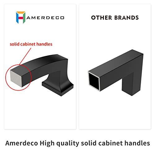 Amerdeco 10 Pack Brushed Satin Nickel 9 Inch(228mm) Hole Centers Kitchen Cabinet Pulls Cabinet Hardware Kitchen Handles for Cabinets Cupboard Handles Drawer Pulls ZH0009 - color: Brushed Satin Nickel, size: 9"/228MM Hole Center