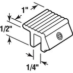 Prime-Line S 4033 Aluminum Tamper Resistant Sliding Window Lock, Fits 1/4 inch Track, Black, 2 Pack