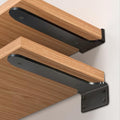 Hidden Shelf Brackets 12 in Heavy Duty Floating Shelf Bracket DIY Wall Mounted Shelves Support Hardware Invisble Metal L Brackets for Wall Shelves Max Load 220 LBS/Pair(12 in 2 PCs) - size: 12 Inch