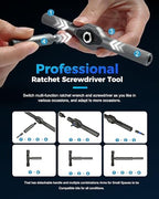 32-in-1 Magnetic Ratchet Screwdriver Set with Removable T-Handle