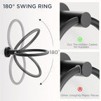 FORIOUS Toilet Paper Holder and Towel Ring Set, Bathroom Accessories Set - color: Matte Black