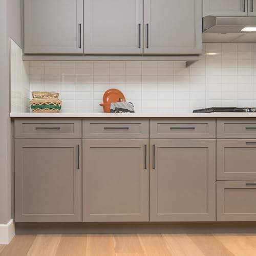 Ravinte Matte Black Square & Solid Cabinet Handles,7-1/2 Inch,15 Pack - size: 7-1/2 Inch Hole Center