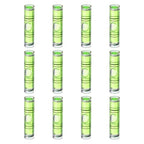 HARFINGTON 12pcs Mini Cylindrical Bubble Spirit Level Vials 9.5x40mm - size: 9.5x40mm