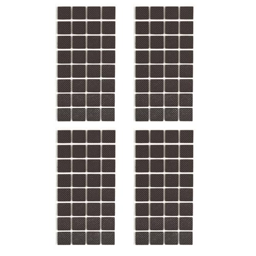 Furnigear Non Slip Furniture Pads - Self Adhesive Rubber Anti Skid Pads Grippers Rubber Chair Feet Furniture Pads for Hardwood Floors -Protectors for Furniture Table Legs Anti Slip 128 Pcs 3/4" Square - size: 3/4" Square 128pcs