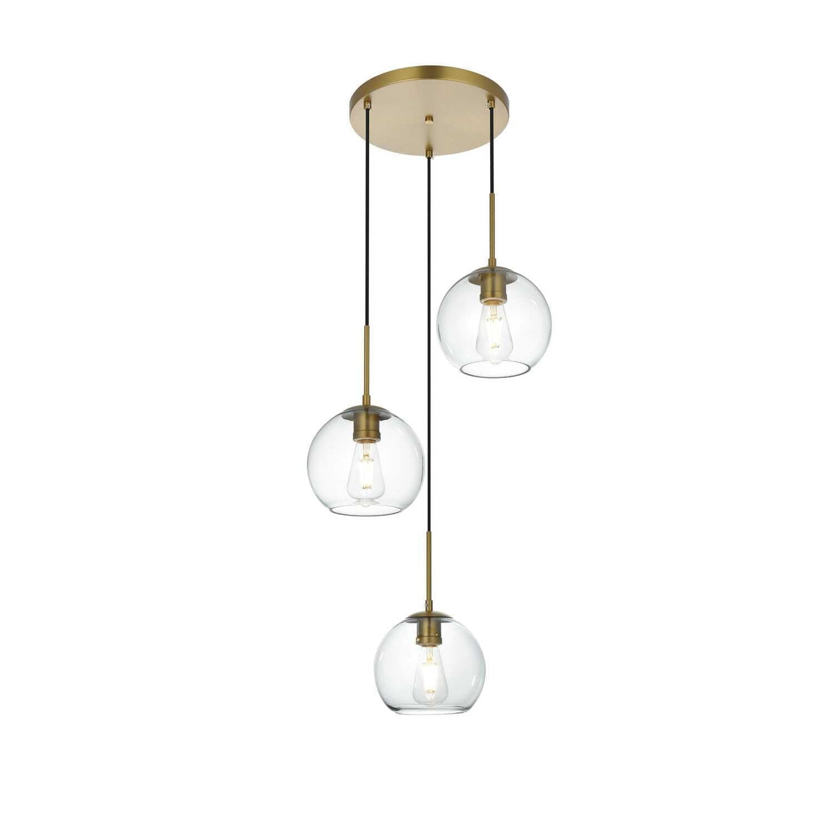 Open Box - Elegant Lighting LD2208SG - Pendants Indoor Lighting