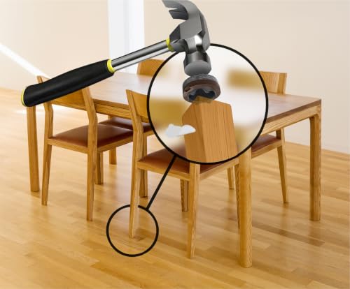 GorillaFelt Chair Leg Floor Protectors/Felt Chair Glides (Set of 16) Tap-On Felt Furniture Pads Guaranteed to Stay On, 1 Inch Round Chair Sliders - size: 1 Inch 16 Pack