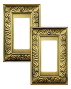 2-Pack Paisley Pattern Decorator Outlet Cover Plate, Metal Switch Plates - style: 1 Decorator 2PK