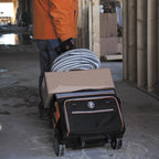 Klein Tools 55452RTB Tool Bag, Water Resistant Tool Storage Organizer Rolls on Rugged 6-Inch Wheels, 24 Pockets, Load Tested to 200-Pound - size: Rolling Tool Bag