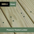 Deck Plus Deck Screws, #10 x 2-1/2in, 2000 Pack, Green - color: Green, size: #10 x 2-1/2", style: 2000 pcs