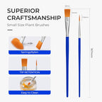 Smallbudi 300 PCS Small Paint Brushes Bulk for Kids Classroom - size: 150Flat+150round