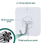 Bivethoi Self-Adhesive Hooks, 20 Pack, 2.36 inch - size: Medium hook