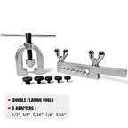 Thorstone 45 Degree Double Flaring Tool for Brake line & Copper Tubing, Red - size: 5 Sizes (3/16"-1/2")