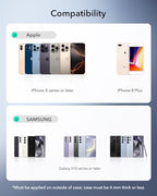 ESR for MagSafe Sticker, MagSafe Ring for iPhone 17, Samsung Galaxy - color: Titanium