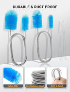 SARDVISA 66 Inch Drain Cleaning Brush, Flexible Long Pipe Cleanner Tool - size: Large clean brush
