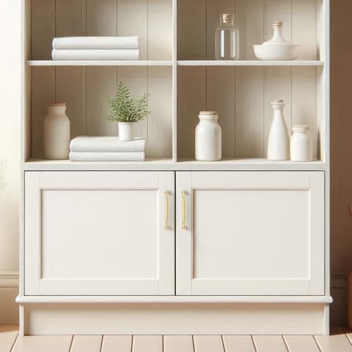 HOME EDIT Brushed Gold Cabinet Handles 5 Inch Pulls 10 Pack - color: Brushed Gold, size: 5 inches Hole Center