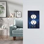 Fantastic Nebula Milky Way 1 Gang Duplex Device Wall Plate Cover Aerospace Starry Sky Universe Outlet Light Switch Cover Galaxy Cosmos Outer Space Electrical Faceplate Switchplate for Bedroom Bathroom - color: Fantastic Nebula Aerospace Starry Sky Univers