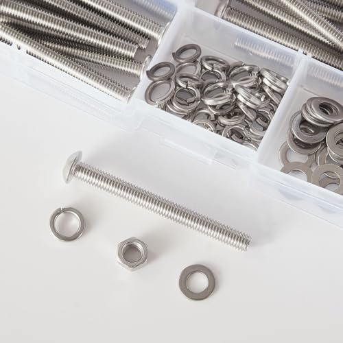 M4 Button Head Socket Cap Screws Bolts Washers Nuts Assortment Kit - size: Button M4x30/35/40/45/50 mm