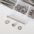 M4 Button Head Socket Cap Screws Bolts Washers Nuts Assortment Kit - size: Button M4x30/35/40/45/50 mm