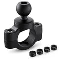 TUSITA Motorcycle Mount Handlebar Rail Base with B Size 1" Ball - Small - size: 1" Ball Handlebar Clamp