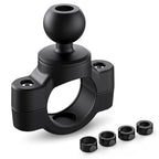 TUSITA Motorcycle Mount Handlebar Rail Base with B Size 1" Ball - Small - size: 1" Ball Handlebar Clamp
