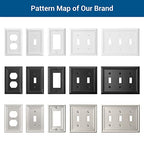 DEWENWILS Toggle Wallplate, Metal Light Switch Covers with White Finish - color: White, size: 1 Toggle 4PK