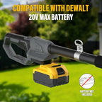 2-in-1 Pole Saw & Hedge Trimmer Compatible with Dewalt 20V MAX (Tool Only) - color: Gray