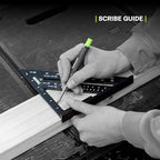 TRACER 7 in Aluminum Rafter Square - Framing Carpenter Triangle Ruler - size: 7 inch