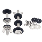 Universal Toilet Tank To Bowl Gasket,2 Kind Gasket and 2 Sets 5/16*3.15 inch Stainless Steel Heavy Duty Rustproof Bolt Hardware Kit,Fits Most 2-Inch and 3-Inch flush valve opening 2-Piece Toilet Tanks - style: 2Pcs Gasket with 2 Sets Stainless Steel Bolt