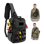Rexmore Tactical Electrician & HVAC Tool Chest Bag, 3-Point Harness Grey - color: Grey