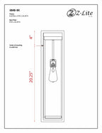 Open Box - Z-Lite 584B-BK - Wall Sconces Outdoor Lighting