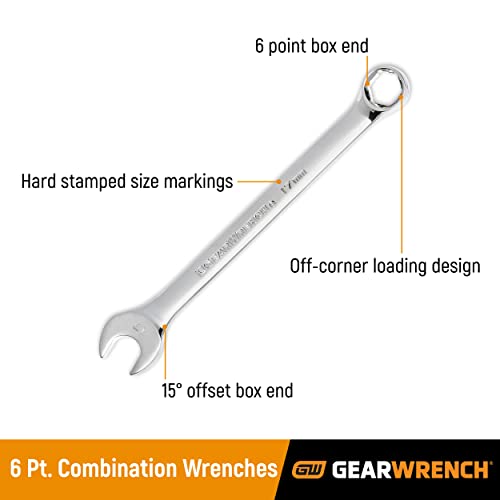 GEARWRENCH 6 Pt. Combination Wrench, 5/16" - 81769 - size: 5/16"