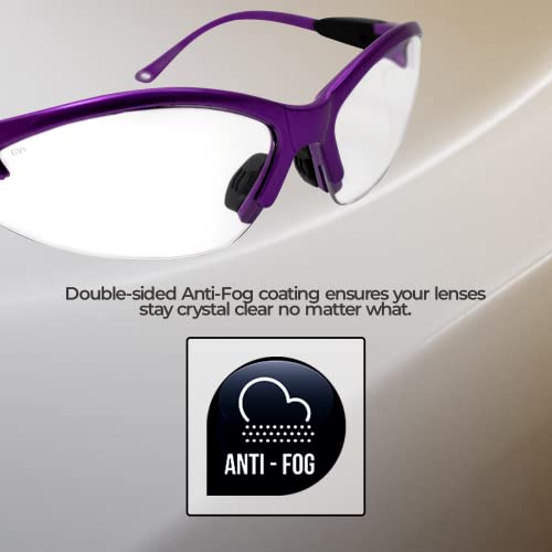 Global Vision Safety Shop Glasses - color: Purple