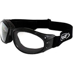 Global Vision Eliminator Dirt Bike Padded Motorcycle Riding Goggles for Men and Women (Black Frame/Smoke Lens) - color: Black Frame/Clear-smoke Lens