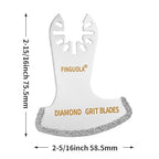 Oscillating Tool Blades, Diamond Carbide Multi Tool Blades for Grout Removal and Soft Tile Cut, Semi Circle Finger Segment Swing Grit Grout Oscillating Saw Blades (8PCS Swing Set) - color: 8PCS Swing Set