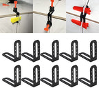 Professional Tile Leveling Spacer Kit, 90 Degree Angle, ABS Material, Black, 25 Pieces, for Floor and Wall Installation