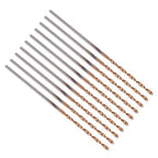 PATIKIL 1mm Drill Bit Carbide for Stainless Steel Hard Metal 130° 10 Pack - size: 1mm